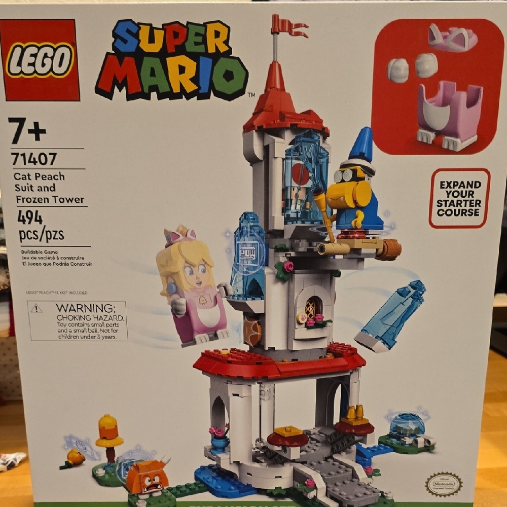 LEGO Super Mario Cat Peach Suit & Ice Tower Adventure